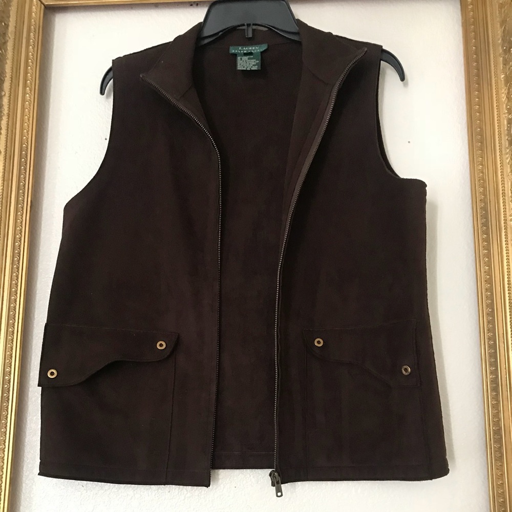 Ralph Lauren dress leather suede M never worn